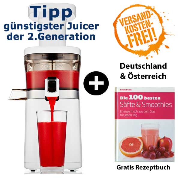 Hurom Slow Juicer 2nd Generation HQ-Serie GrunePerlen