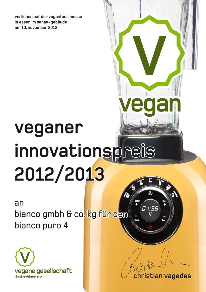 Veganer Innovationspreis 2012/13