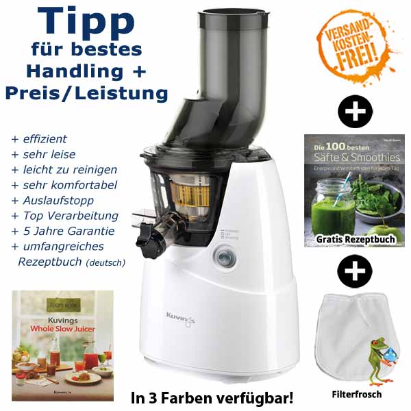 Kuvings Whole Slow Juicer B6000 (1.Generation) GrünePerlen