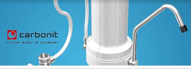 Carbonit SanUno Auftischfilter am Wasserhahn
