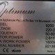 Optimum-9200-Typenschild