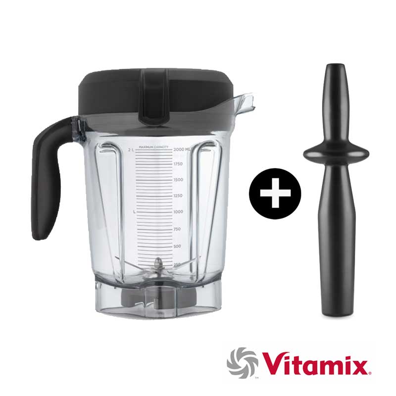 Vitamix-2L-Behälter-breit mit Stampfer