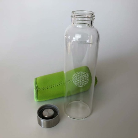 Glasflasche Sina aus Borosilikatglas