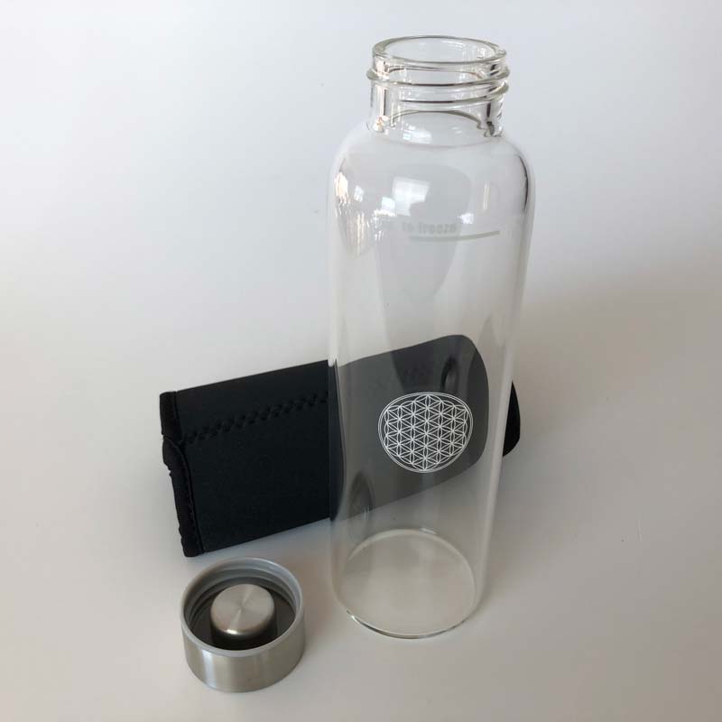 Glasflasche Sina aus Borosilikatglas
