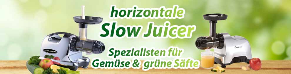 horizontale Einzelschnecken Entsafter