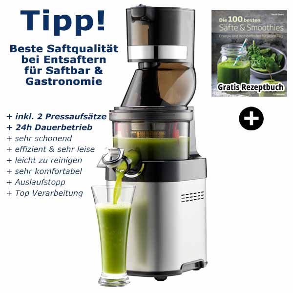 Kuvings Chef CS600 Gastro Slow Juicer GrünePerlen