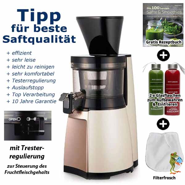 Hurom-HT-Slow-Juicer-2-Generation-gold-perlmutt