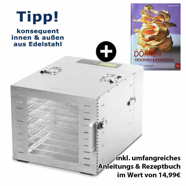 Edelstahl Dörrgerät Wartmann | WM-1902 DH | GrünePerlen