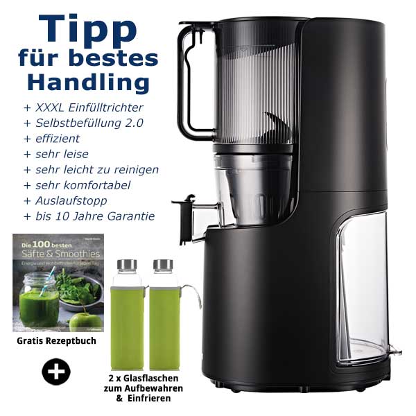 Hurom-H-200-Premium Whole SlowJuicer-mattschwarz