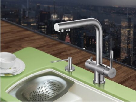 Wasserhahn 3in1 | ZARA INOX | Edelstahl Massiv – Bild 3