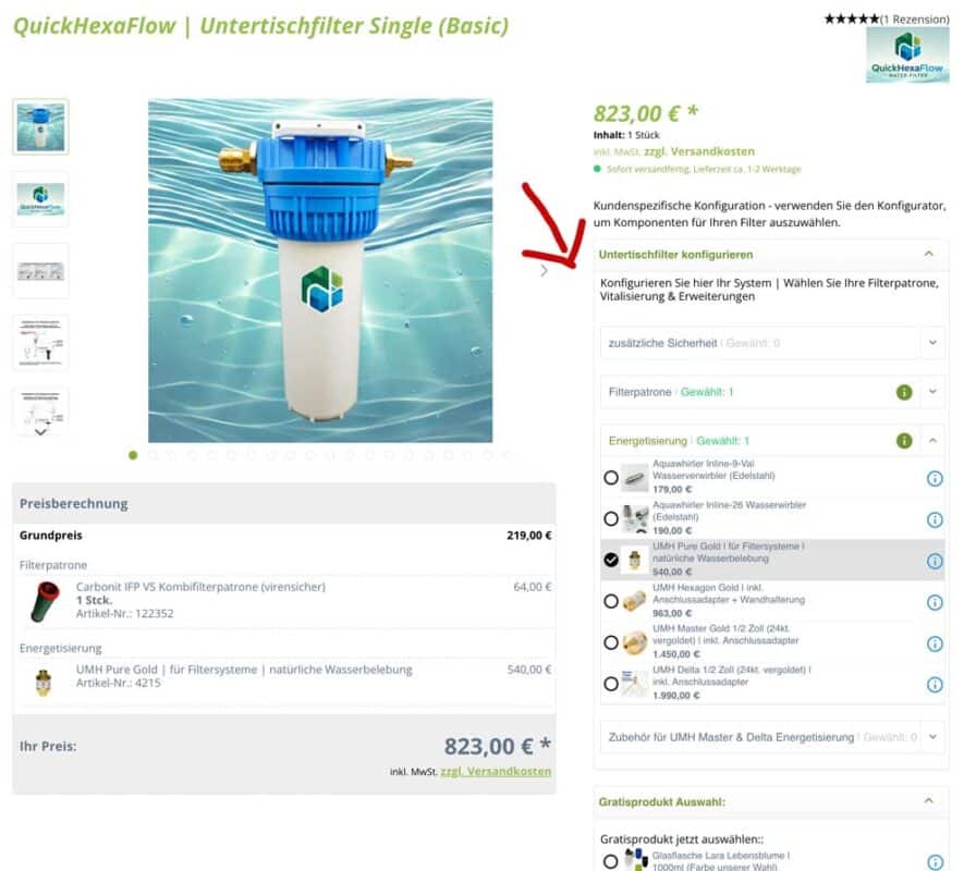 QuickHexaFlow mit Konfigurator