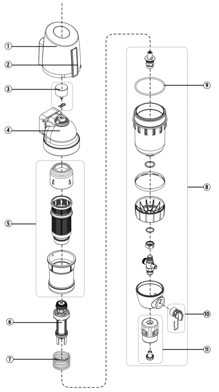 Drufi Filter Bauteilzeichnung