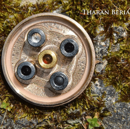 Kristall Wirbeldusche "Tharan Beria 5" | Bronze & Ruthenium | LifePower – Bild 2