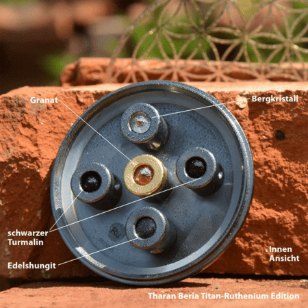 Kristall Wirbeldusche "Tharan Beria 5 TRS" | Titan & Ruthenium | LifePower – Bild 5