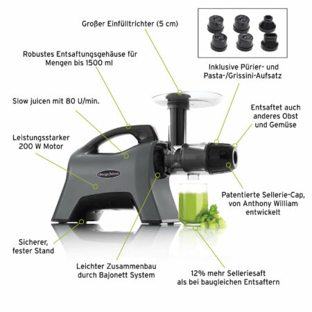 Omega Juicer MM1500 | Anthony William Favorit – Bild 3