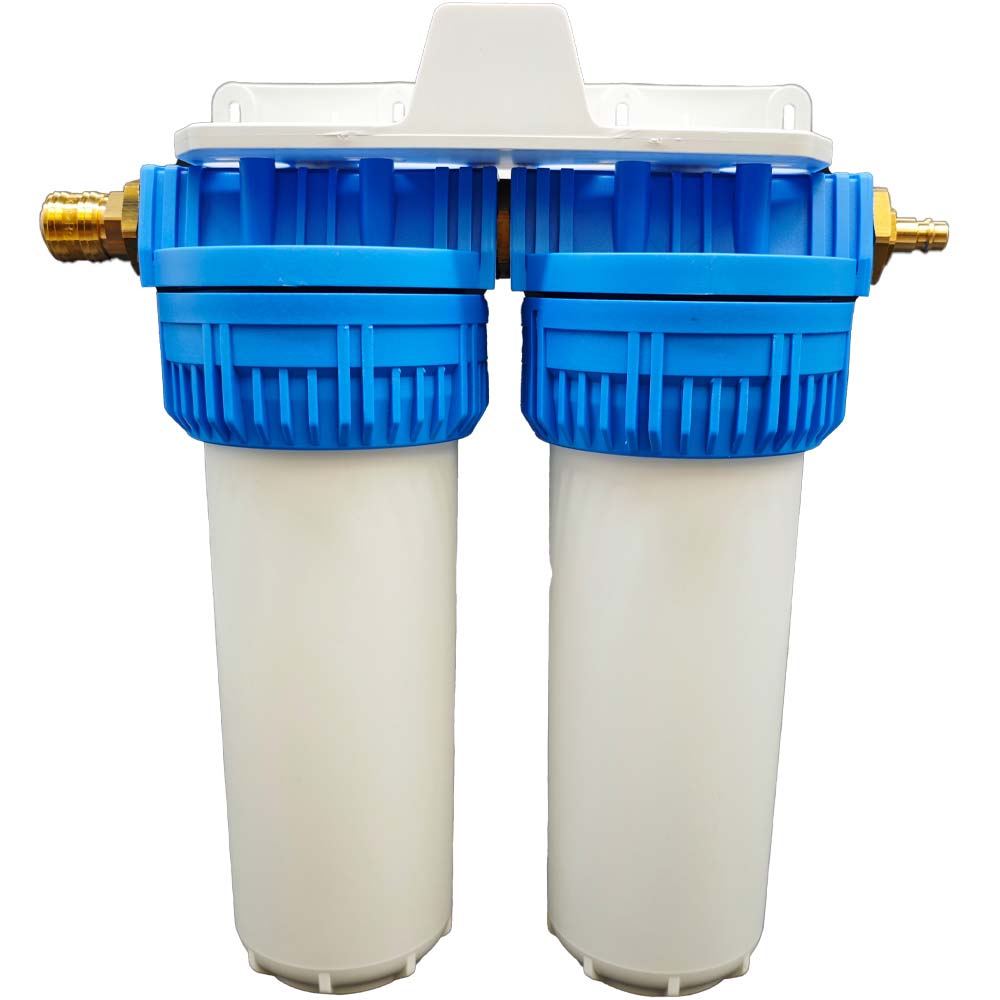 QuickHexaFlow Double Untertischfilter mit zwei Filterpatronen