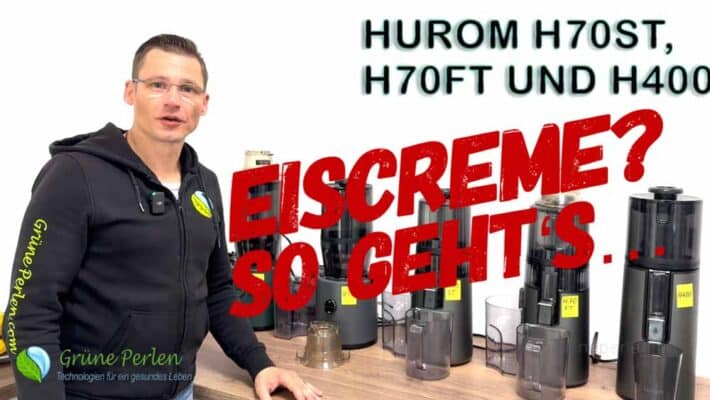 Eiscreme hesretellen im Hurom H70ST, H70FT und H400