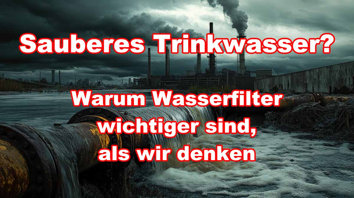 sauberes Trinkwasser mit Wasserfilter