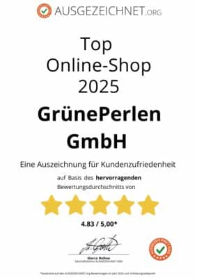 Top Auszeichnung 2025 für GruenePerlen GmbH