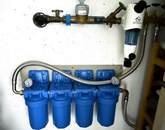 AQUOSS Vital-plus QUATTRO wall installiert im Hauswirtschaftsraum